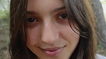 Amateur Guy Fucks Young Girl In The Woods And Ejaculates Inside Her