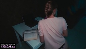 Stepbrother Uses Bondage To Cure Teen Sister'S Porn Addiction