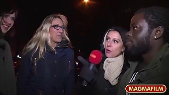 Interracial Milf Gets Public Doggystyle Pounding