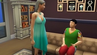 A Teenage Son Gets Caught By His Mother While Masturbating, Leading To Their First Sexual Encounter