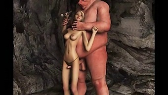 Cartoon Monsters Ejaculate On Beautiful 3d Characters