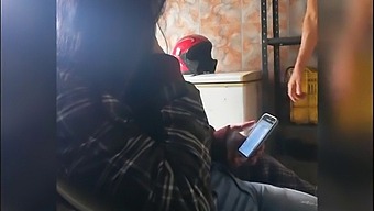 Amateur Co-Worker Gets Naughty At Work