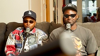 Curlyrican Gets Hard Cock In The Middle Of A Podcast Interview