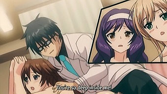 Hentai Video Featuring A Hardcore Foursome With Ample Breasts, Buttocks, And Large Penises