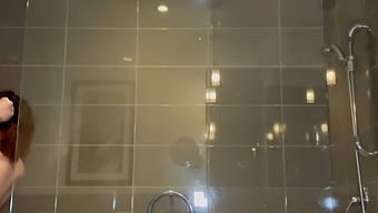 My Stepsister, A Jewish Beauty, Gives Me A Blowjob For The First Time In The Shower