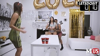 Busty Celebrity Violet Myers Enjoys A Massive Bbc On Her Birthday In A Group Orgy