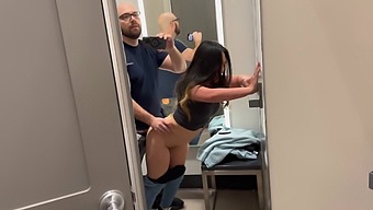 Beautiful Asian Girl Gives Blow Job In Target Dressing Room