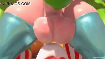 扶她公主rosalina在这部情色3d视频中被粗暴地口交。